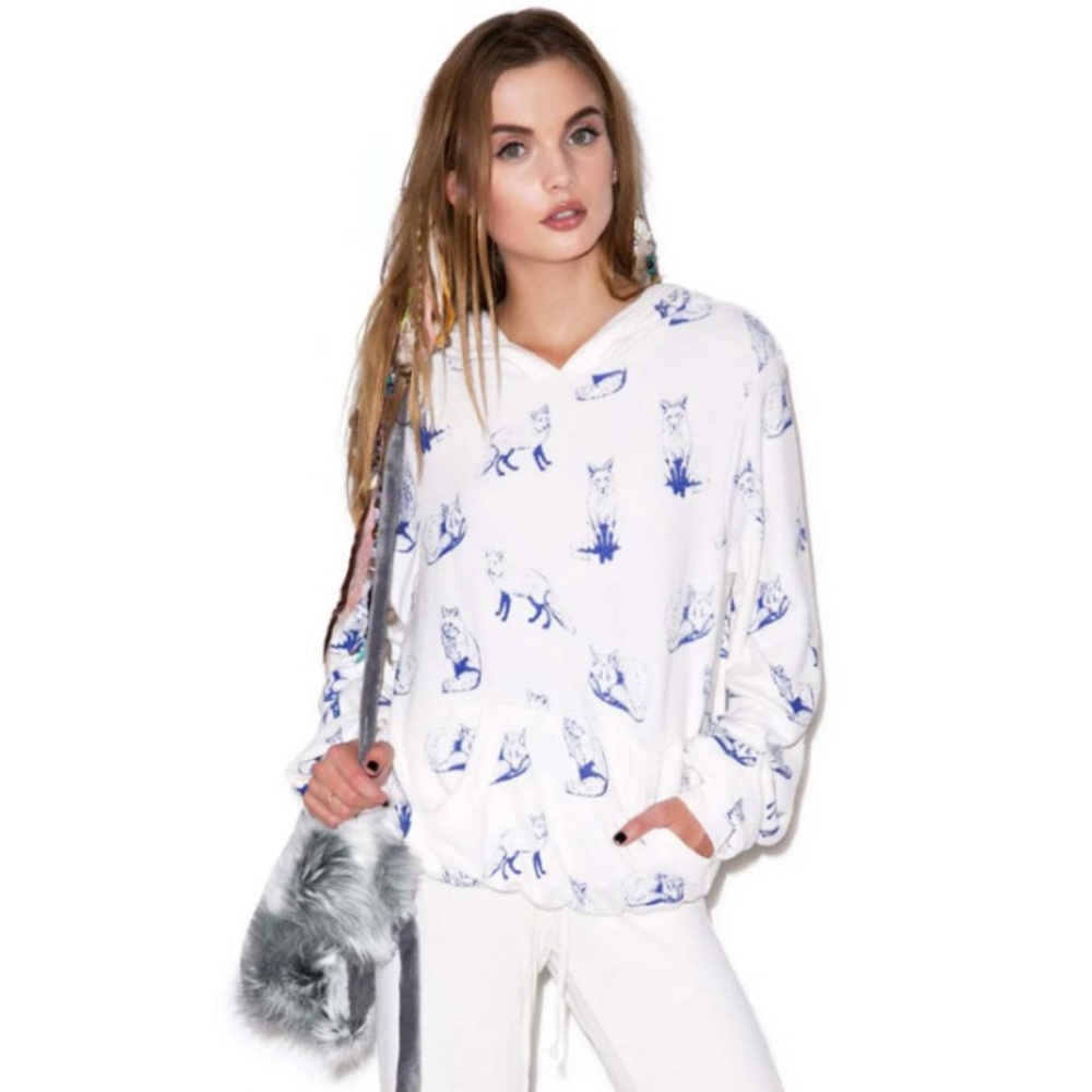 Wildfox NWT Fox Toile Hoodie